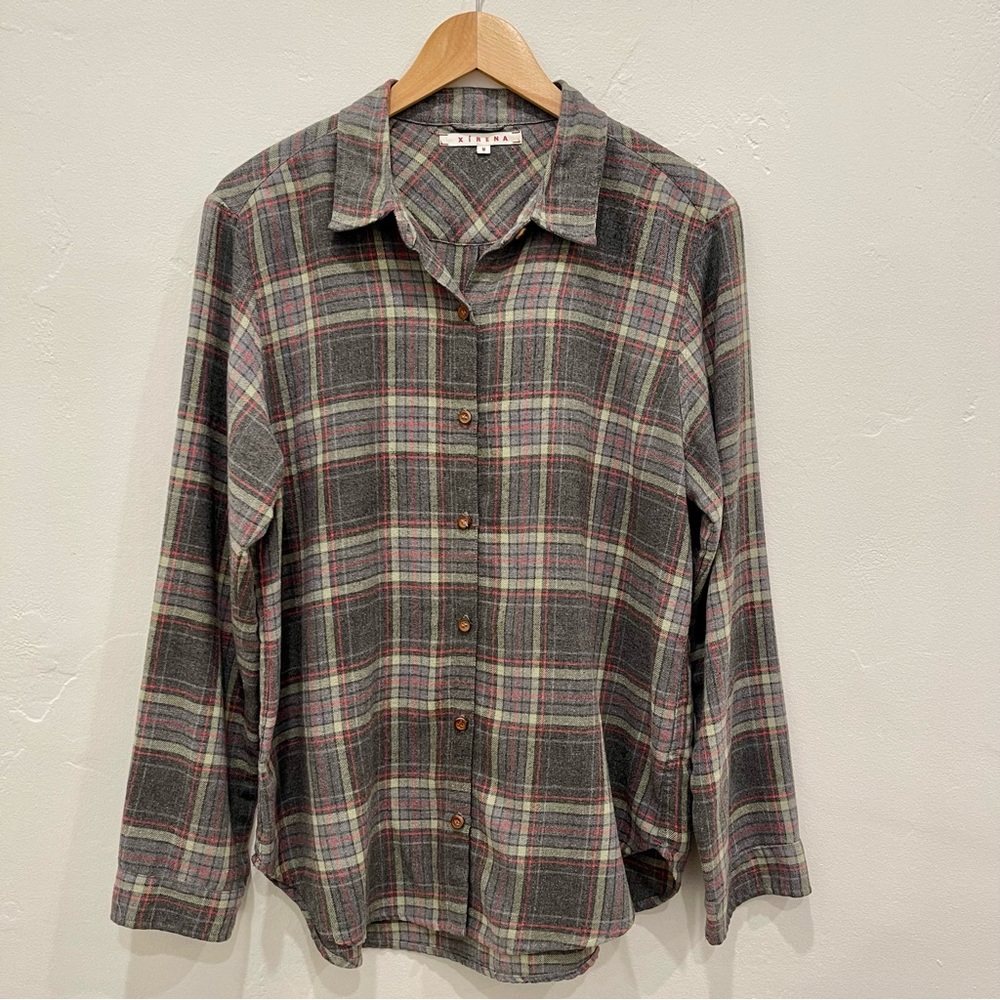 Xirena Plaid Button-Down Shirt